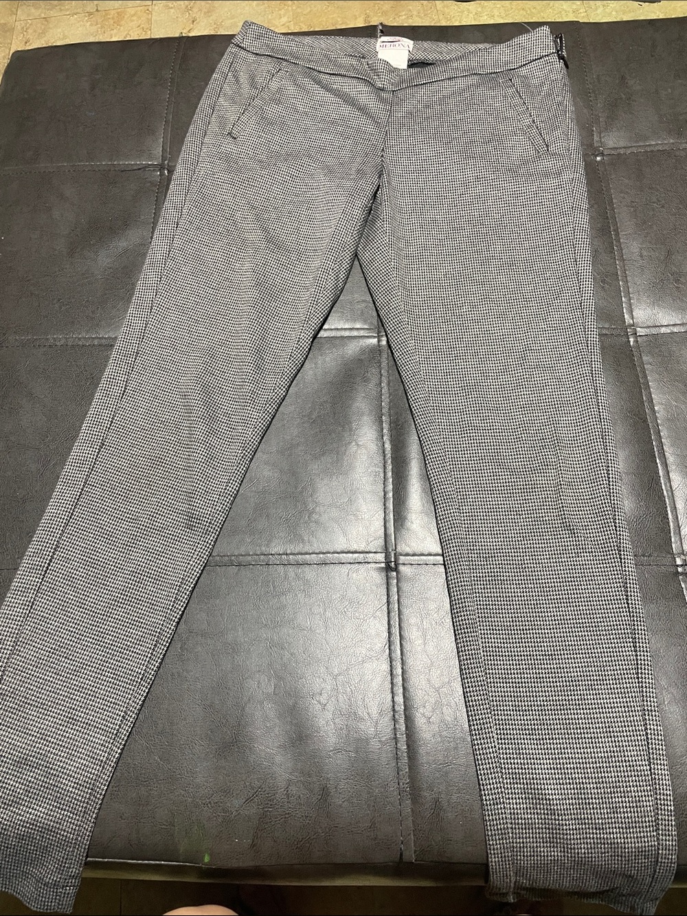 Merona Black and White Houndstooth Stretch Skinny Pants